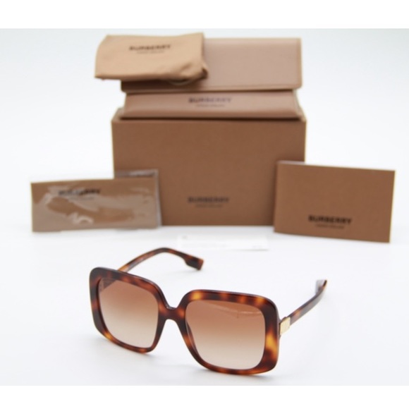 NEW BURBERRY BE4363 3316/13 WOMEN’S SUNGLASSES BURBERRY B 4363 BROWN EYEWEAR - Picture 3 of 10
